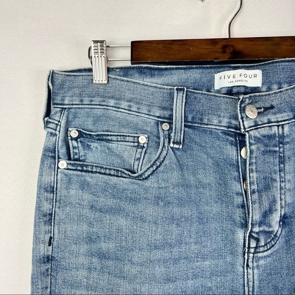 Five Four Slim Fit Medium Wash Button Fly Jeans 33 - Picture 3 of 3